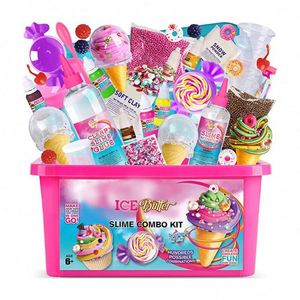 DSK001 Ice Cream Non-toxic Plastic & Clay <b>Slime</b> Toys <b>Set</b> DIY Glue Kit for Kids - Product Image 2