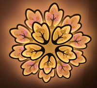 Nouvelle conception, lumière LED décorative de salon moderne de haute qualité avec 3 couleurs LED (blanc, chaud et jaune), prix d'usine