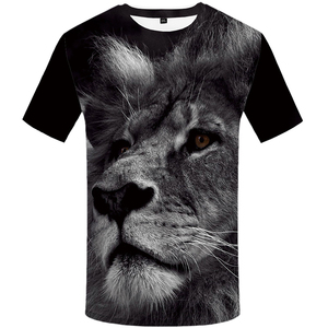 T-shirt à manches courtes pour homme, <span class=keywords><strong>taille</strong></span> plus, été, décontracté, imprimé lion 3D, blanc, <span class=keywords><strong>Fruit</strong></span> <span class=keywords><strong>of</strong></span> <span class=keywords><strong>the</strong></span> <span class=keywords><strong>Loom</strong></span> - Product Image 3
