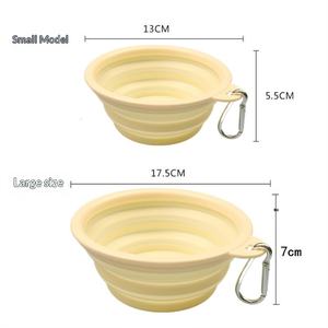 Bol pliable en silicone de qualité alimentaire pour animaux de compagnie - Bol à boire portable pour chiens et chats pour une utilisation diététique - Product Image 6