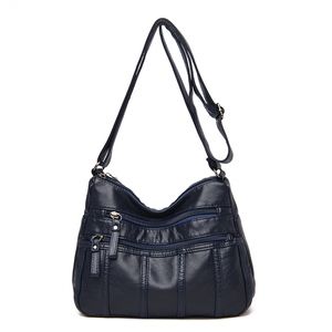 Bolso de Hombro de Cuero Lavado de Alta Calidad para Mujer, Bolso Mensajero - Product Image 2