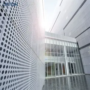 China Manufacture Hollow Art Design Aluminum Solid Panel Curtain Wall Building Metal Facade