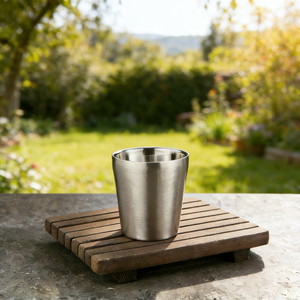 Taza de café de acero inoxidable para acampar de 175ml/300ml/350ml, vaso para bebidas frías y calientes - Product Image 5