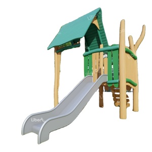 Ensemble de jeu d'intérieur Montessori pour enfants en bois, acier, PP, PE, écologique, avec structure d'escalade, balançoire et toboggan pour tout-petits et écoles - Product Image 3