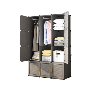 Colorful Medium Simple Design Multifunctional Flexible Bedroom Clothing Patchwork <b>Wardrobe</b> Assemble <b>Plastic</b> Children's <b>Wardrobe</b> - Product Image 1
