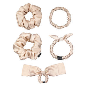 Luxus Seide Geschenkset Benutzer definiertes Logo Enthält Haar Haar gummis Kissen bezug und Schlaf maske Echte Seide Kissen bezug Set - Product Image 5