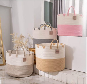 Panier <span class=keywords><strong>à</strong></span> <span class=keywords><strong>langer</strong></span> tissé en corde de coton pur pour bébé, avec <span class=keywords><strong>matelas</strong></span> <span class=keywords><strong>à</strong></span> <span class=keywords><strong>langer</strong></span> et housse de <span class=keywords><strong>matelas</strong></span> en coton biologique - Product Image 4