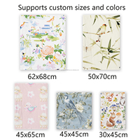 Essuie-tout de cuisine industriel en coton gaufré 100 % coton, imprimé numérique floral personnalisé, de haute qualité, pour sublimation, durable