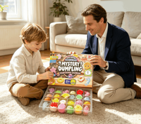 Boîte Mystère de Jouets Anti-Stress Squishy Poke Fidget, Calendrier de l'Avent Thème Pâtisserie, Cadeau Surprise pour Enfants
