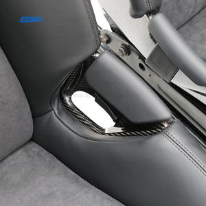 Asientos de coche personalizables de cuero Nappa Alcantara y fibra de carbono seca en negro y gris para Porsche 911 (991.1 991.2) - Product Image 3