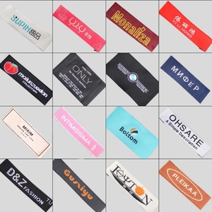 Étiquette tissée personnalisée en polyester et coton avec logo, à coudre sur les vêtements et les sacs, étiquettes principales lavables pour vêtements - Product Image 6