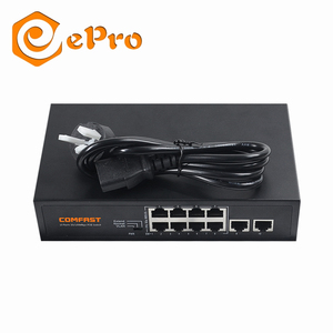 Comfast CF-SF181P 10Port Network Switch POE Power Supply 100M RJ45 Gateway LAN Wifi Router AC Managed <strong>AP</strong> Access Point <strong>Controller</strong> - Product Image 1
