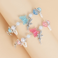 Pulseras de Corazón de Mariposa para Niñas, Joyería Y2K Dulce y Linda para Mujeres, Adolescentes y Damas, Proveedor Chino, MOQ Bajo
