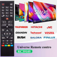 RC39105 Télécommande de remplacement RM-C3332 pour Hitachi Bush Telefunken XH24G101VD-W XH32G101N 30100821 LCD DVD LED TV