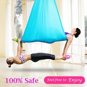 SANFAN Columpio Aéreo Profesional de Tela de Seda, Plegable, de 5 m, Ultra Resistente, Elástico, Columpio de Yoga, <span class=keywords><strong>Hamaca</strong></span>, Soporte para Columpio - Product Image 6