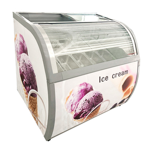 Fabricantes de Gelato todo en uno <span class=keywords><strong>Puerta</strong></span> corrediza de vidrio para negocios Tienda de conveniencia de 12 sabores Vitrina de congeladores de helados - Product Image 6