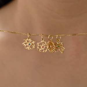 Nouveau acier inoxydable exquis <span class=keywords><strong>naissance</strong></span> fleur <span class=keywords><strong>collier</strong></span> famille <span class=keywords><strong>collier</strong></span> pour <span class=keywords><strong>maman</strong></span> <span class=keywords><strong>naissance</strong></span> fleur bijoux cadeau personnalisé pour elle - Product Image 2