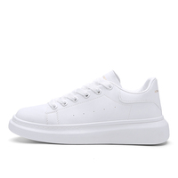 Chaussures à lacets noires quatre saisons pour homme, semelles épaisses, rehaussantes, de base, tendance, toutes saisons