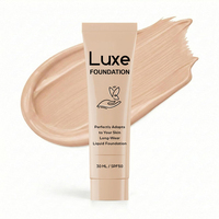 Fond de teint personnalisé OEM à changement de couleur, à l'acide hyaluronique et à la vitamine E, pour une peau impeccable qui s'intègre parfaitement à votre carnation