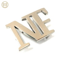 Boucle de ceinture en métal avec lettres dorées, Design professionnel personnalisé, Logo de marque, en métal, 1 pièce