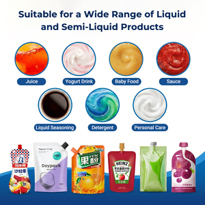 Machine de remplissage et de bouchage de sachets préformés Doypack pour liquides, gelées et jus - Product Image 2