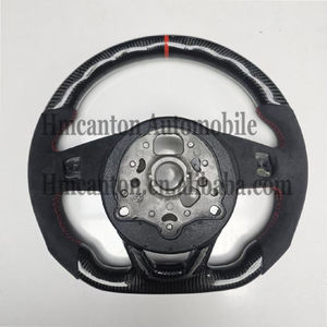 พวงมาลัยคาร์บอนไฟเบอร์อัลคันทาร่าคุณภาพสูงสำหรับรถยนต์ออดี้รุ่น A3 A4 A4L A5 A7L A8 Q5 Q7 B9 A6 R8 TT - สินค้าใหม่ - Product Image 2