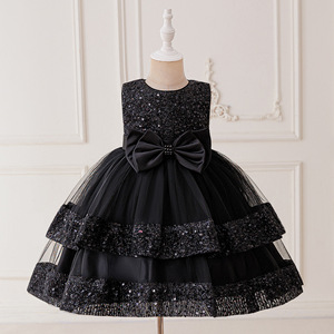 Robe de soirée à sequins HP Princess pour filles, robe de demoiselle d'honneur, tenue de spectacle, robe de fête d'anniversaire pour bébé, tenue de soirée formelle pour tout-petits, vêtements de scène pour la danse - Product Image 6