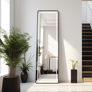 Tùy chỉnh phong cách Châu Âu Chiều dài sàn gương LED thắp sáng Salon Locker phòng tường gương - Product Image 5