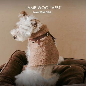 سترة فاخرة من الفرو للكلاب بالجملة، ملابس شتوية للحيوانات الأليفة، جاكيت مخصص للكلاب مع غطاء للرأس - Product Image 3