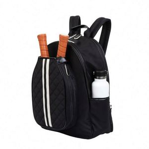 Échantillon gratuit, sac de raquette de pickleball en nylon de grande capacité avec logo personnalisé, poche pour chaussures, portable et imperméable - Product Image 1