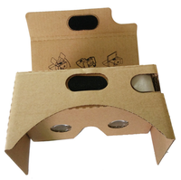 Casque de réalité virtuelle en carton VR 3D Lunettes VR Boîte Films pour films et jeux 3D Compatible avec Android et Apple