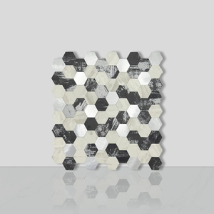 Trang trí nội thất vàng hình lục giác gạch nhà bếp backsplash tự dính Nhôm khảm tường gạch - Product Image 3