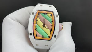 Modelo 2026. Caja de cerámica, diseño en forma de barril. Elegante y a la moda. Adecuado para relojes mecánicos de mujer. - Product Image 3