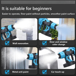 Pistola pulverizadora de pintura sin aire portátil de alta presión de 2.5 mm, inalámbrica, para pintura de coches, pintura de pared de látex y látex manual - Product Image 3