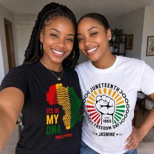 T-shirt Juneteenth personnalisé pour la Journée de la Liberté 1865, cadeau pour la Journée de l'histoire des Noirs, pour hommes et femmes, chemise en jersey de coton à manches courtes - Product Image 3