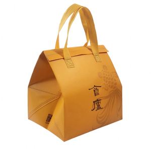 Custom Logo Size Non-Woven Bag Disposable Aluminum Foil Insulated Picnic Lunch Box Tote Grocery Food Cooler Bag - Product Image 4
