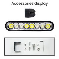 Système d'éclairage automatique universel pour voiture, ampoule de phare LED combinée, éclairage de travail, barre lumineuse LED de 6,5 pouces pour véhicule, camion, pick-up, VTT