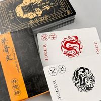 Cartes à Jouer Personnalisées Chaguwen - Papier Écologique Durable, Logo Personnalisé & Design en Relief, Matériau Flexible pour Utilisation Promotionnelle