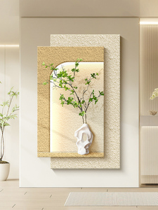 Crème Vent Solide <span class=keywords><strong>Grès</strong></span> Avancé Sens Couloir Couloir Mural Salon Canapé Fond Mur Art Porche Peinture Décorative - Product Image 2