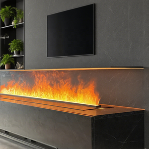 <span class=keywords><strong>Chimenea</strong></span> eléctrica inteligente personalizada Ahorro de energía 78 pulgadas <span class=keywords><strong>Chimenea</strong></span> eléctrica de vapor de agua 3D para debajo de la TV - Product Image 2