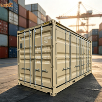 Conteneur maritime de 20 pieds, norme ISO, certifié CSC, type High Cube, avec ouverture latérale complète, boîte à documents et étagères personnalisées