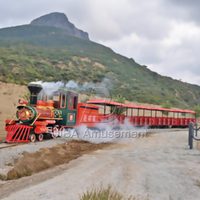 Couleurs personnalisées Scenic Area Sightseeing Rail Train Équipement d'amusement pour enfants Train électrique extérieur