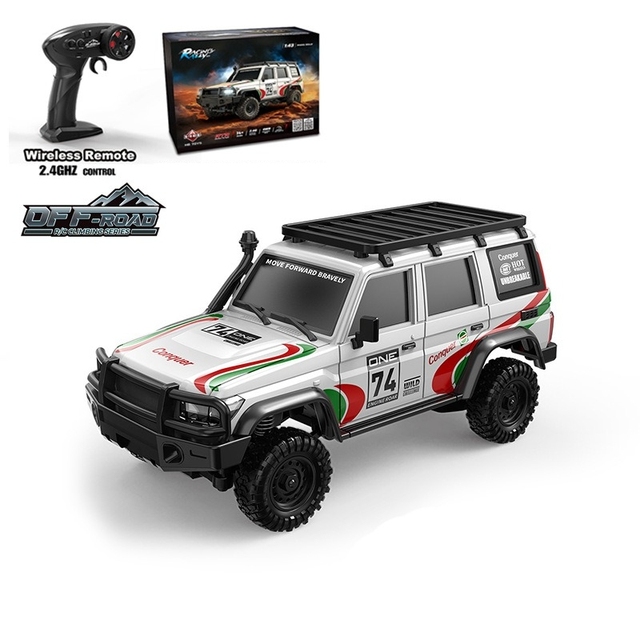 YT 1:43 Mini RC Car 4x4 Desktop Simulation Climbing Off-road Car Electric Plastic Hobby Grade Rock Crawler Truck for Kid