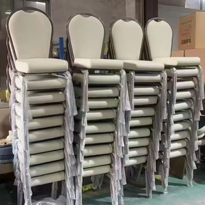 St-hotel salle à manger événement chaises et table luxurymodern vente en gros hotsell Offre Spéciale garni d'or inoxydable pour chaise de banquet de mariage - Product Image 1