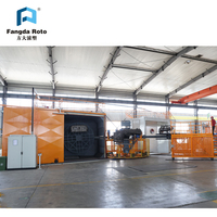 Fabrication de moulage par rotation Fangda Roto Machine de thermoformage en plastique Machine de moulage par rotation carrousel