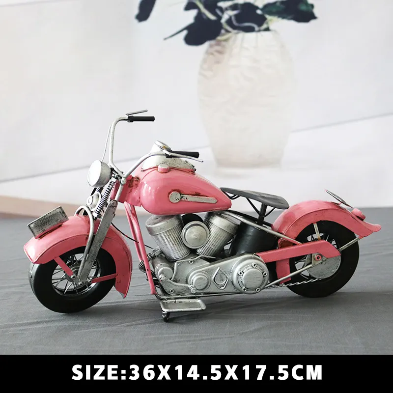 売れ筋大型ヴィンテージオートバイモデル手工芸品の装飾鉄金属バイク手作りクラフト家具またはギフト