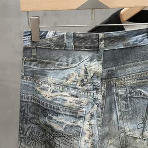 Calças <span class=keywords><strong>Jeans</strong></span> Baggy de Marca Designer de Alta Qualidade, Estilo Streetwear, Lavagem Desgastada, <span class=keywords><strong>Jeans</strong></span> Acne Studio para Homens - Product Image 2