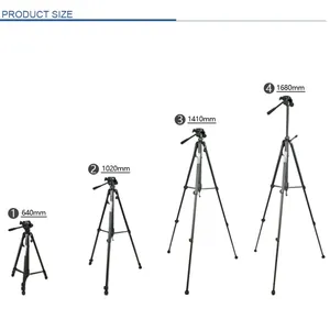 Trípode de mango portátil con cabeza de cuna ajustable de transmisión en vivo WT <span class=keywords><strong>3560</strong></span> más vendido para cámara Canon Nikon - Product Image 2