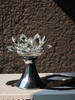 Porte-bougie semi-manuel semi-mécanique en cristal floral créatif de luxe léger haut de gamme pour l'inauguration de maison et les fêtes de remise de diplôme