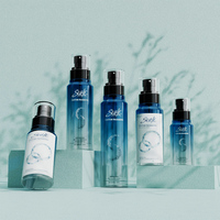 Bouteille pulvérisateur à pompe personnalisée en PET de 100 ml à 200 ml pour cosmétiques, parfums, huiles capillaires, brumes faciales, masques faciaux, shampoings, perruques et lotions